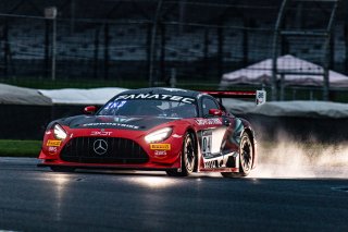 #04 Mercedes-AMG GT3 of George Kurtz, Colin Braun and Ben Keating, DXDT Racing, GTWCA, Pro-Am, IGTC, GT3 Pro-Am, SRO, Indianapolis Motor Speedway, Indianapolis, IN, USA, October 2021 | Sarah Weeks/SRO             