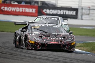 #10 Lamborghini Huracan GT3 Evo of Bill Sweedler, John Megrue, and Giacomo Altoe, TR3 Racing, IGTC GT3 Pro-Am, SRO, Indianapolis Motor Speedway, Indianapolis, IN, USA, October 2021 | Brian Cleary/SRO