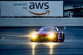 #19 Mercedes-AMG GT3 of Erin Vogel, Thomas Merrill, and Michael Cooper, DXDT Racing, GTWCA Pro-Am, IGTC GT3 Pro-Am, SRO, Indianapolis Motor Speedway, Indianapolis, IN, USA, October 2021 | Brian Cleary/SRO