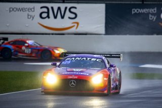 #19 Mercedes-AMG GT3 of Erin Vogel, Thomas Merrill, and Michael Cooper, DXDT Racing, GTWCA Pro-Am, IGTC GT3 Pro-Am, SRO, Indianapolis Motor Speedway, Indianapolis, IN, USA, October 2021 | Brian Cleary/SRO