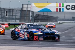 #96 BMW F13 M6 GT3 of Michael Dinan, Robby Foley and Connor De Phillippi, Turner Motorsport, GTWCA Pro. IGTC Pro, SRO, Indianapolis Motor Speedway, Indianapolis, IN, USA, October 2021 | Sarah Weeks/SRO             