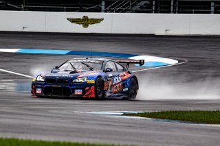 #96 BMW F13 M6 GT3 of Michael Dinan, Robby Foley and Connor De Phillippi, Turner Motorsport, GTWCA Pro. IGTC Pro, SRO, Indianapolis Motor Speedway, Indianapolis, IN, USA, October 2021 | Brian Cleary/SRO