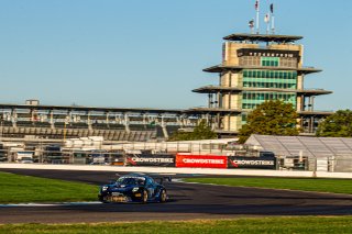 #20 Porsche GT3-R (991.2) of Fred Poordad, Jan Heylen, and Max Root, Wright Motorsports, GTWCA Pro-Am, IGTC Silver Cup, SRO, Indianapolis Motor Speedway, Indianapolis, IN, USA, October 2021 | Sarah Weeks/SRO             