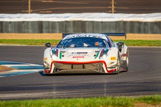 #61 Ferrari 488 GT3 of Jean-Claude Saada, Conrad Grunewald and Mark Kvamme, AF Corse, GTWCA Am, IGTC Am, SRO, Indianapolis Motor Speedway, Indianapolis, IN, USA, October 2021 | SRO Motorsports Group