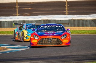 #19 Mercedes-AMG GT3 of Erin Vogel, Thomas Merrill, and Michael Cooper, DXDT Racing, GTWCA Pro-Am, IGTC GT3 Pro-Am, SRO, Indianapolis Motor Speedway, Indianapolis, IN, USA, October 2021 | SRO Motorsports Group
