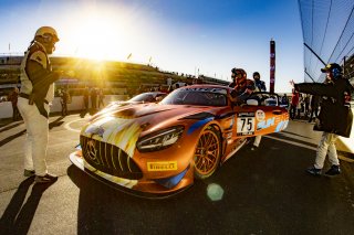 #75 Mercedes-AMG GT3 of Kenny Habul, Martin Konrad and Michael Grenier, SunEnergy 1 Racing, Intercontinental GT Challenge, GT3 Pro Am\SRO, Indianapolis Motor Speedway, Indianapolis, IN, USA, October 2021
 | Brian Cleary/SRO