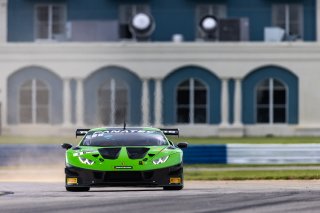 #6 Lamborghini Huracan GT3 of Corey Lewis and Giovanni Venturini, K-PAX Racing, Fanatec GT World Challenge America powered by AWS, Pro, SRO America, Sebring International Raceway, Sebring, FL, September 2021. | Regis Lefebure/SRO