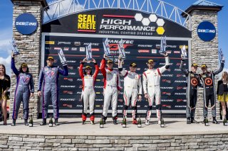 Podium, SRO America, Sebring International Raceway, Sebring, FL, September 2021. | Brian Cleary/SRO