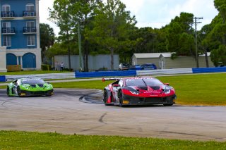 #91 Lamborghini Huracan GT3 of Jeff Burton and Vesko Kozarov, Rearden Racing, GTWCA, Pro-Am, Sebring International Raceway, Sebring, FL, September 2021. | Dave Green/SRO              