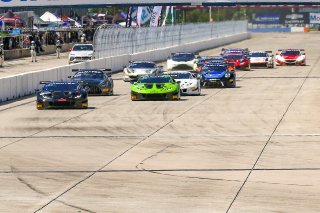 #3 Lamborghini Huracan GT3 of Andrea Caldarelli and Jordan Pepper, K-PAX Racing, GT World Challenge America, Pro, SRO America, Sebring International Raceway, Sebring, FL, September 2021. | Dave Green/SRO              