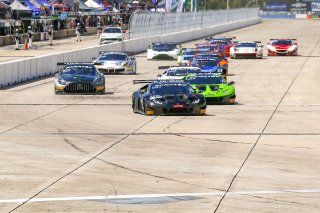 #3 Lamborghini Huracan GT3 of Jordan Pepper and Andrea Caldarelli, K-PAX Racing, GTWCA Pro, Sebring International Raceway, Sebring, FL, September 2021. | Dave Green/SRO              