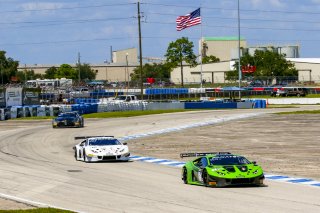 #6 Lamborghini Huracan GT3 of Corey Lewis and Giovanni Venturini, K-PAX Racing, GTWCA Pro, Sebring International Raceway, Sebring, FL, September 2021. | Dave Green/SRO              