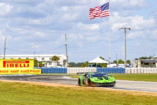 #6 Lamborghini Huracan GT3 of Corey Lewis and Giovanni Venturini, K-PAX Racing, GTWCA Pro, Sebring International Raceway, Sebring, FL, September 2021. | Dave Green/SRO              