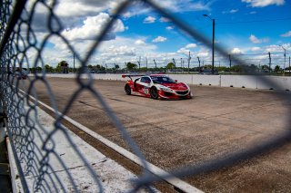 #93 Acura NSX GT3 of Taylor Hagler and Dakota Dickerson, Racers Edge Motorsports, Fanatec GT World Challenge America powered by AWS, Pro-Am, SRO America, Sebring International Raceway, Sebring, FL, September 2021. | Brian Cleary/SRO