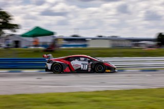 #91 Lamborghini Huracan GT3 of Jeff Burton and Vesko Kozarov, Rearden Racing, GTWCA, Pro-Am, Sebring International Raceway, Sebring, FL, September 2021. | Regis Lefebure/SRO