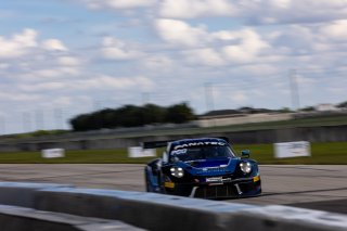 #20 Porsche 911 GT3-R (991.2) of Fred Poordad and Jan Heylen, Wright Motorsports, Pro-Am, GT World Challenge America, SRO America, Sebring International Raceway, Sebring, FL, October 2021. | Regis Lefebure/SRO