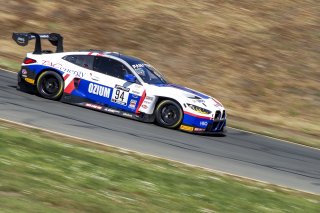 #94 BMW M4 GT3 of Chandler Hull and Bill AUberlen, Bimmerworld, GT World Challenge America, Pro-Am, SRO America, Sonoma Raceway, Sonoma, CA, April  2022.
 | Brian Cleary/SRO