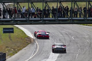 #13 Ferrari 488 GT3 of Justin Wetherill and Ryan Dalziel, Triarsi Competizione, GT World Challenge America, Pro-Am, SRO America, Sonoma Raceway, Sonoma, CA, April  2022.
 | Brian Cleary/SRO