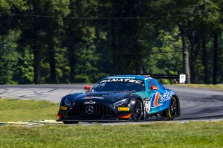 #63 Mercedes-AMG GT3 of David Askew and Dirk Muller, DXDT Racing, GT World Challenge America, Pro-Am, SRO America, VIR, Virginia International Rcaeway, Alton, Virginia, June 2022.
 | Brian Cleary/SRO
