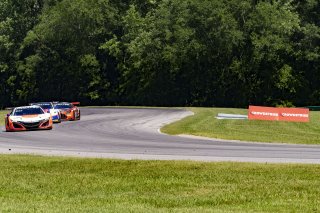 #43 Acura NSX GT3 of Erin Vogel and Michael Cooper, RealTime Racing, GT World Challenge America, Pro-Am, SRO America, VIR, Virginia International Rcaeway, Alton, Virginia, June 2022. | Grier Martin/SRO