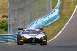 #6 Mercedes-AMG GT3 of Steven Aghakhani and Loris Spinelli, US Racetronics, GT World Challenge America, Pro, SRO America, Watkins Glen International raceway, Watkins Glen, NY, September 2021.
 | SRO Motorsports Group