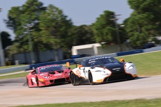 #12 Aston Martin Vantage AMR GT3 of Frank Gannett and Drew Staveley, Ian Lacy Racing, GT World Challenge America, Pro-Am, SRO America, Sebring Int’l Raceway, Sebring Florida, September 2022
 | Regis Lefebure/SRO