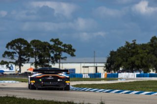 #12 Aston Martin Vantage AMR GT3 of Frank Gannett and Drew Staveley, Ian Lacy Racing, GT World Challenge America, Pro-Am, SRO America, Sebring International Raceway, Sebring, FL, September 2022.
 | Fabian Lagunas/SRO             