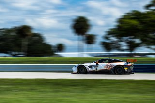 #12 Aston Martin Vantage AMR GT3 of Frank Gannett and Drew Staveley, Ian Lacy Racing, GT World Challenge America, Pro-Am, SRO America, Sebring International Raceway, Sebring, FL, September 2022.
 | SRO Motorsports Group