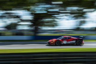 #13 Ferrari 488 GT3 of Justin Wetherill and Ryan Dalziel, Triarsi Competizione, GT World Challenge America, Pro-Am, SRO America, Sebring International Raceway, Sebring, FL, September 2022.
 | SRO Motorsports Group