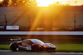 #13 Ferrari 488 GT3 of Justin Wetherill, Conrad Grunewald and Ryan Dalziel, Triarsi Competizione, Pro-Am, Indy 8 Hours, Intercontinental GT Challenge, Indianapolis Motor Speedway, Indianapolis, Indiana, Oct 2022.
 | Brian Cleary/SRO