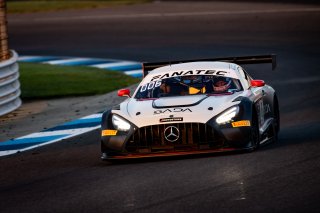 #6 Mercedes-AMG GT3 of Steven Aghakhani, Loris Spinelli and Tristan Vautier, US RaceTronics, Pro, Indy 8 Hours, Intercontinental GT Challenge, Indianapolis Motor Speedway, Indianapolis, Indiana, Oct 2022.
 | Regis Lefebure/SRO