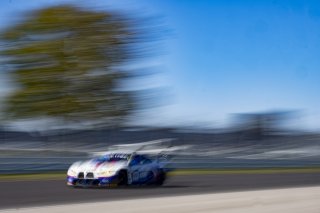 #94 BMW M4 GT3 of Chandler Hull, Richard Heistand and Bill Auberlen, BimmerWorld, Pro-Am, Indy 8 Hours, Intercontinental GT Challenge, Indianapolis Motor Speedway, Indianapolis, Indiana, Oct 2022.
 | Brian Cleary/SRO