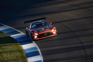 #04 Mercedes-AMG GT3 of George Kurtz, Ben Keating and Colin Braun, Crowdstrike Racing with Riley Motorsports, Pro-Am, Indy 8 Hours, Intercontinental GT Challenge, Indianapolis Motor Speedway, Indianapolis, Indiana, Oct 2022.
 | Fabian Lagunas/SRO