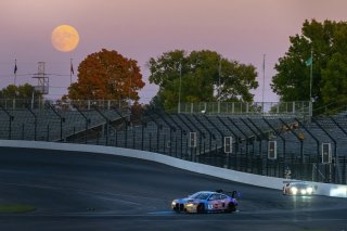 #38 BMW M4 GT3 of Samantha Tan, Nick Wittmer and Harry Gottsacker, ST Racing, Silver Cup, full, moon, SRO America, Indianapolis Motor Speedway, Indianapolis, Indiana, Oct 2022.
 | Brian Cleary/SRO  