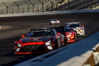 #04 Mercedes-AMG GT3 of George Kurtz, Ben Keating and Colin Braun, Crowdstrike Racing with Riley Motorsports, Pro-Am, Indy 8 Hours, Intercontinental GT Challenge, Indianapolis Motor Speedway, Indianapolis, Indiana, Oct 2022.
 | Regis Lefebure/SRO