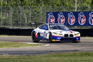 #94 BMW M4 GT3 of Chandler Hull and Bill AUberlen, Bimmerworld, GT World Challenge America, Pro-Am, SRO America, New Orleans Motorsports Park, New Orleans, LA, May 2022.
 | Brian Cleary/SRO