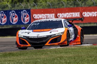#43 Acura NSX GT3 of Erin Vogel and Michael Cooper, RealTime Racing, GT World Challenge America, Pro-Am, SRO America, New Orleans Motorsports Park, New Orleans, LA, May 2022.
 | Brian Cleary/SRO