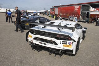 #9 Lamborghini Huracan GT3 of Ziad Grandeur and Giacomo Altoe, TR3 Racing, GT World Challenge America, Pro-Am, SRO America, New Orleans Motorsports Park, New Orleans, LA, May 2022.
 | Brian Cleary/SRO