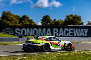 #45 Porsche 911 GT3-R 992 of Charlie Luck and Jan Heylen, April 2023., CA, GT World Challenge America, Pro-Am, SRO America, Sonoma, Sonoma Raceway, Wright Motorsports
 | Fabian Lagunas / SRO