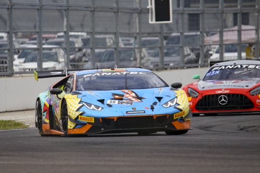 #88 Lamborghini Huracan GT3 Evo of Jason Harward and Madison Snow, Zelus Motorsports, GTWCA Pro-Am, SRO, Indianapolis Motor Speedway, Indianapolis, IN, USA, October 2021 | Brian Cleary/SRO
