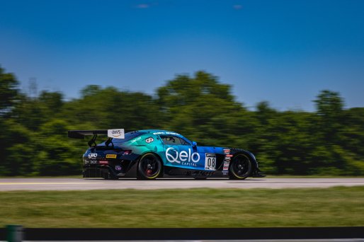 #08 Mercedes-AMG GT3 of Scott Smithson and Bryan Sellers, DXDT Racing, GT World Challenge America, Pro-Am, SRO America, VIR, Virginia International Rcaeway, Alton, Virginia, June 2022.
