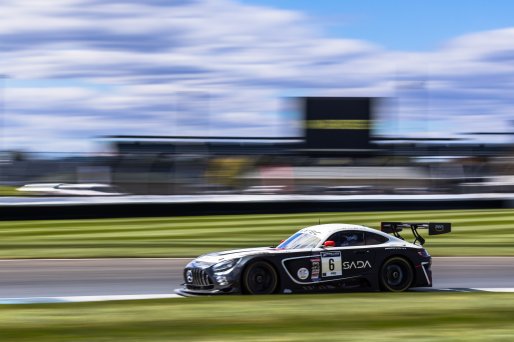 #6 Mercedes-AMG GT3 of Steven Aghakhani, Loris Spinelli and Tristan Vautier, US RaceTronics, Pro, Indy 8 Hours, Intercontinental GT Challenge, Indianapolis Motor Speedway, Indianapolis, Indiana, Oct 2022.
 | Fabian Lagunas/SRO        