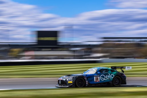 #08 Mercedes-AMG GT3 of David Askew, Scott Smithson and Valentin Pierburg, DXDT Racing, Am, Indy 8 Hours, Intercontinental GT Challenge, Indianapolis Motor Speedway, Indianapolis, Indiana, Oct 2022.
 | Fabian Lagunas/SRO        