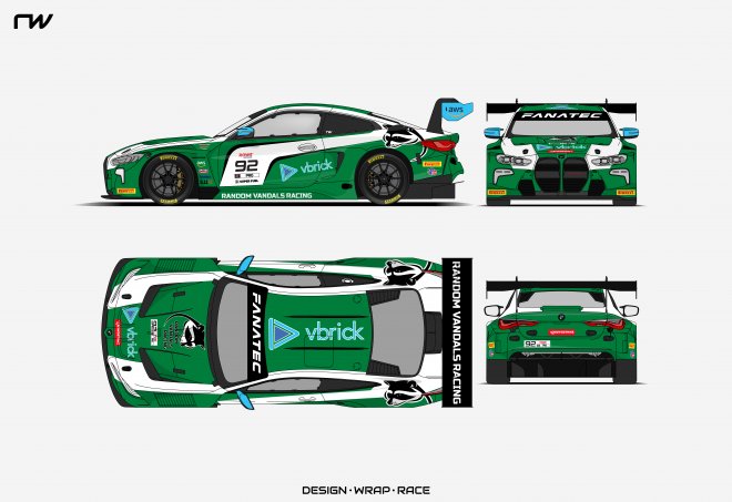 Random Vandals Racing to Debut BMW M4 GT3 Program with Drivers Conor Daly and Kenton Koch at Select Fanatec GT World Challenge America Powered by AWS Events