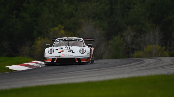Olsen, Porsche Pace Blancpain GT World Challenge America Practice at Canadian Tire Motorsport Park