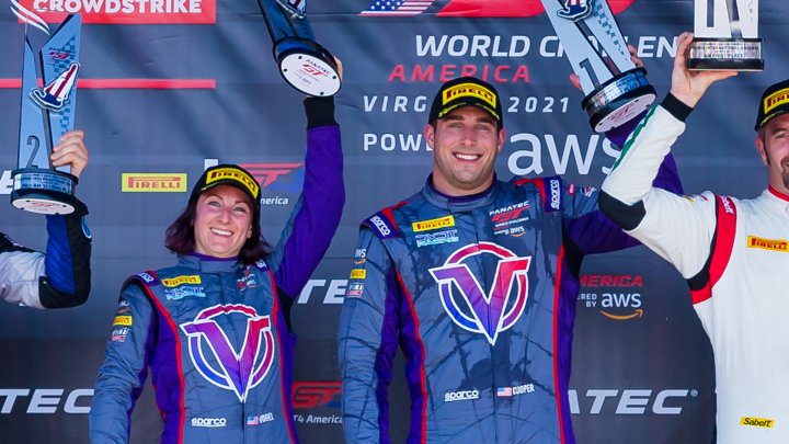 Erin Vogel and Michael Cooper Co-Drive DXDT Racing Mercedes-AMG GT3 to First Fanatec GT World Challenge America Pro-Am Race Win