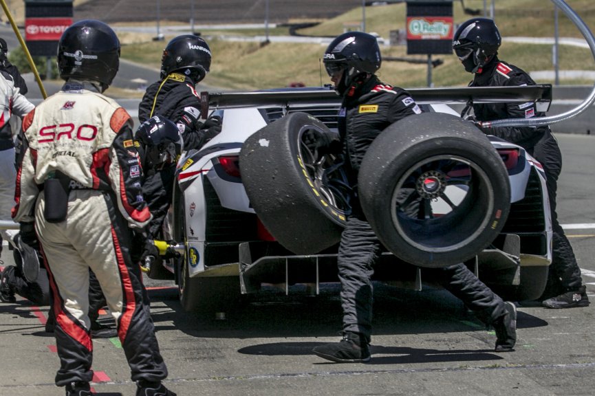 #80, Racers Edge Motorsports, Acura NSX, Martin Barkey and Kyle Marcelli, MBRP, SRO at Sonoma Raceway, Sonoma CA