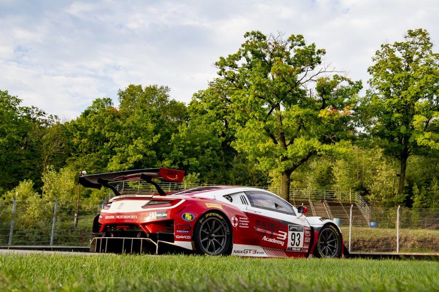 #93 Acura NSX GT3 of Taylor Hagler and Dakota Dickerson, Racers Edge Motorsports, Fanatec GT World Challenge America powered by AWS, Pro-Am, SRO America, Road America, Elkhart Lake, WI, Aug 2021.