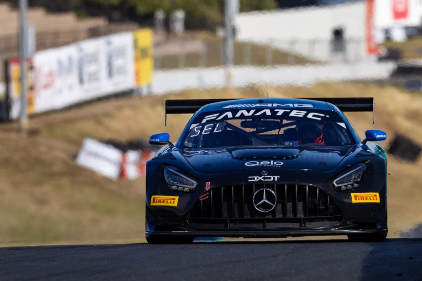 #08 Mercedes-AMG GT3 of Scott Smithson and Bryan Sellers, DXDT Racing, GT World Challenge America, Pro-Am, SRO America, Sonoma Raceway, Sonoma, CA, April  2022.
