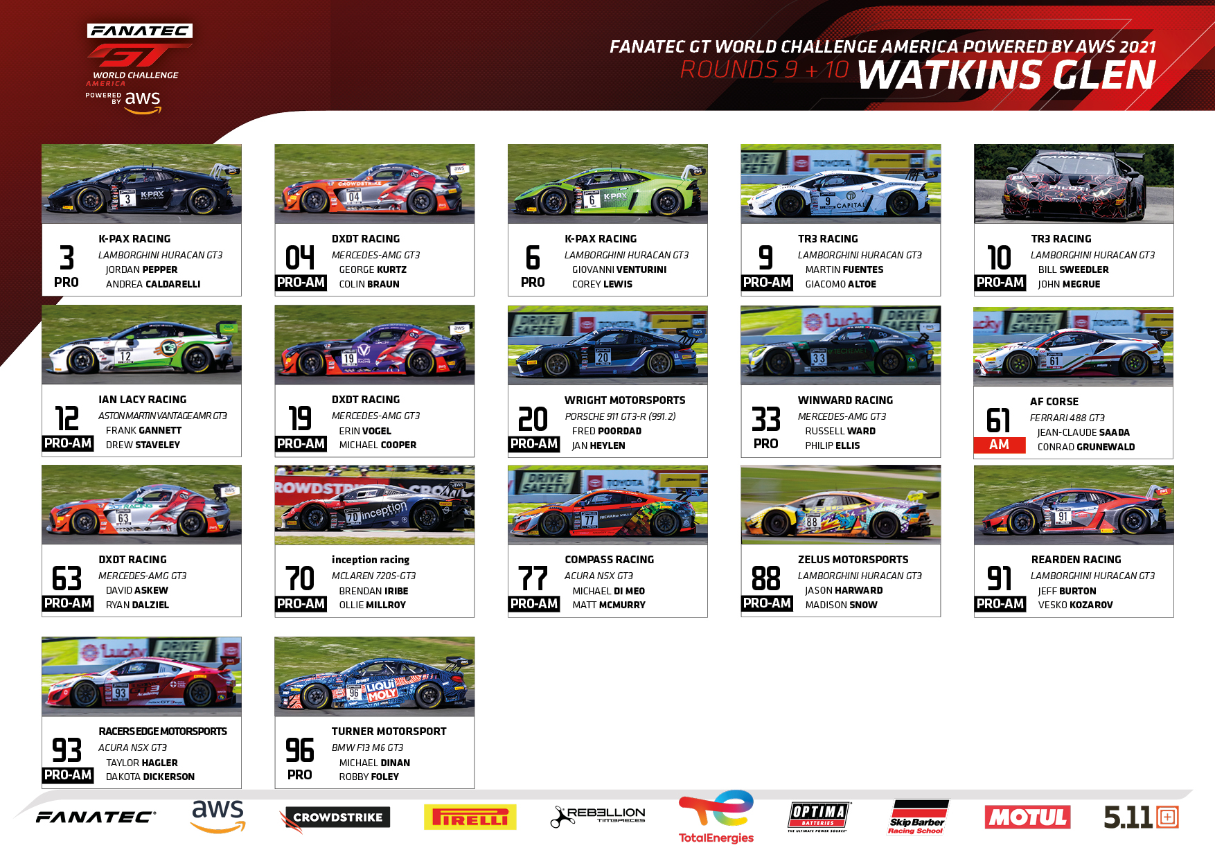 [OFFICIAL] Fanatec GT World Challenge America Powered by AWS, GT